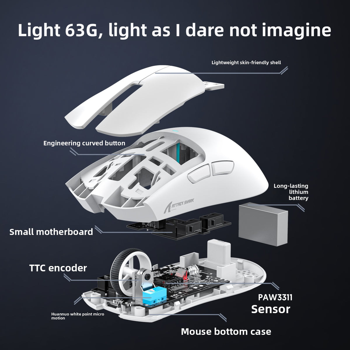 X11-three Wireless Gaming Mouse