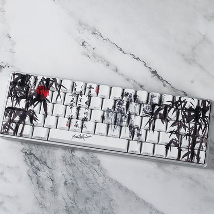 Retro Ink Style PBT Keycaps for Mechanical Keyboards