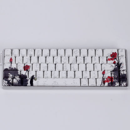 Retro Ink Style PBT Keycaps for Mechanical Keyboards