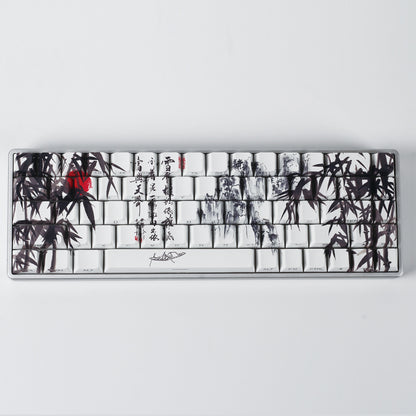 Retro Ink Style PBT Keycaps for Mechanical Keyboards