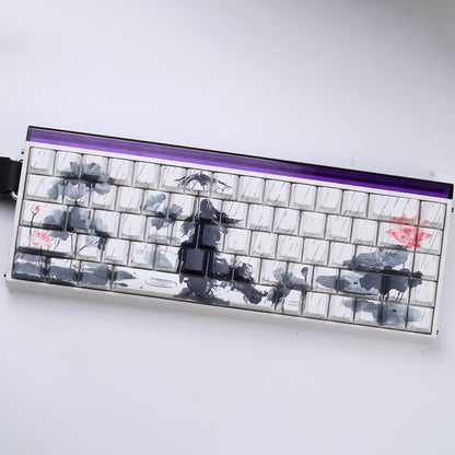 Retro Ink Style PBT Keycaps for Mechanical Keyboards
